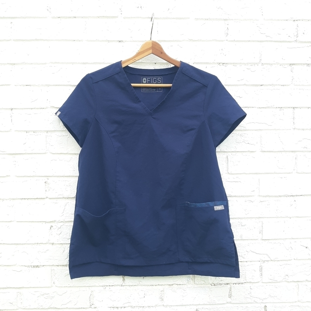 Figs Scrub Top Navy Womens size XSmall